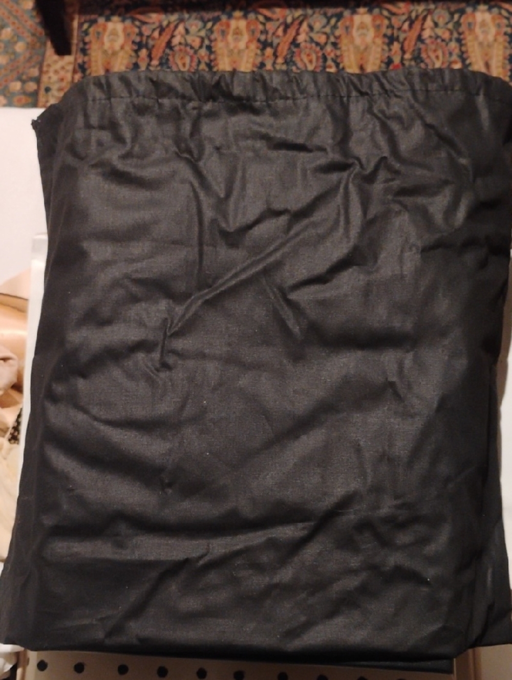 Saint Laurent Black Fabric Dust Bag with White Logo - Picture 2 of 4
